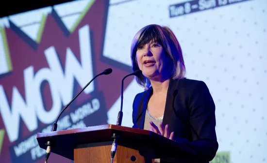 Jude Kelly talking on stage