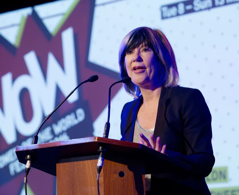 Jude Kelly talking on stage